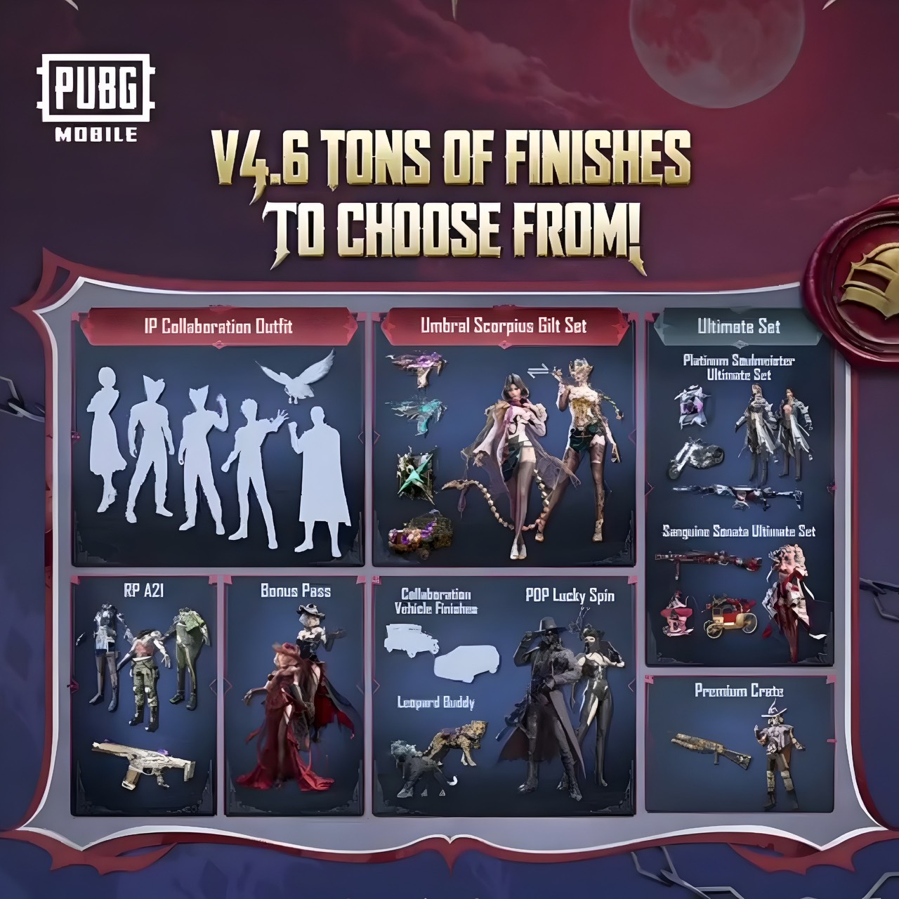 Lịch trang phục và sự kiện PUBG MOBILE 4.6